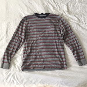 Brixton striped long sleeve pocket shirt